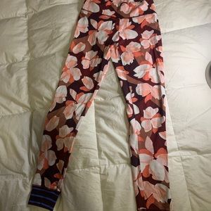 Aerie Floral Leggings with Ankle Detail